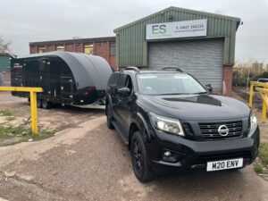 New Nissan Navara & Shuttle Trailer for our auto restoration division